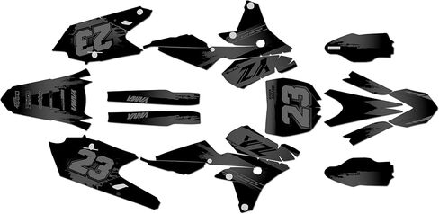 Graphics Kit for Yamaha YZ450FX 2016-18 and YZ250FX 2015-19 Splash Series White 9 Mil - Easy Go - Dirt Pit Bike Motorcycle Sticker, Dirtbike Racing Decal no-Plastics in Saudi Arabia