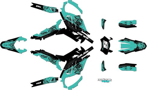 Graphics Kit for SurRon Ultra Bee (All Years) NIGHTCITY Series Red 09 Mil - Dirt bike Custom Racing Graphics Decals Stickers Kit, no-plastics in Saudi Arabia