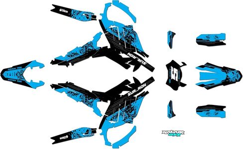 Graphics Kit for SurRon Ultra Bee (All Years) NIGHTCITY Series Red 09 Mil - Dirt bike Custom Racing Graphics Decals Stickers Kit, no-plastics in Saudi Arabia