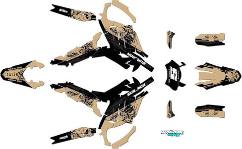 Graphics Kit for SurRon Ultra Bee (All Years) NIGHTCITY Series Red 09 Mil - Dirt bike Custom Racing Graphics Decals Stickers Kit, no-plastics in Saudi Arabia
