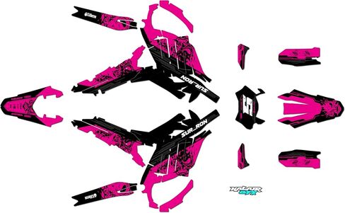 Graphics Kit for SurRon Ultra Bee (All Years) NIGHTCITY Series Red 09 Mil - Dirt bike Custom Racing Graphics Decals Stickers Kit, no-plastics in Saudi Arabia