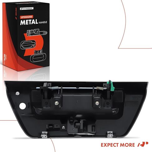 A-Premium - مقبض معدني مطور متوافق مع Ford F150 2018 2019 2020 - نوع القفل اليدوي - مقبض أسود معبأ، مع فتحة كاميرا وفتحة LED - استبدال # JL3Z-9943400-AAPTM-Metal in Saudi Arabia