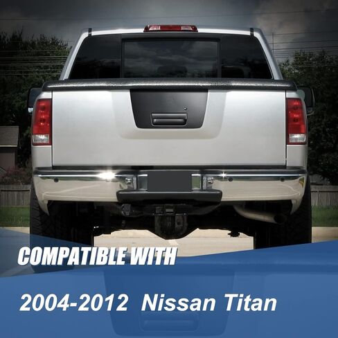 مزلاج وغطاء الباب الخلفي بمقبض الباب الخلفي من Auto Dynasty متوافق مع Nissan Titan 04-12، أسود مطفي in Saudi Arabia