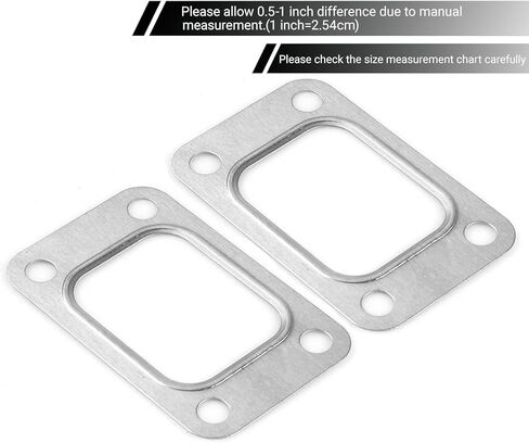 2 قطعة T2 التوربينات حشية الحافة الفولاذ المقاوم للصدأ 4 حفرة العالمي ل T25 T28 GT25 GT28 T2 غسالة الشاحن التربيني مشعب السحب حشية الحافة in Kuwait