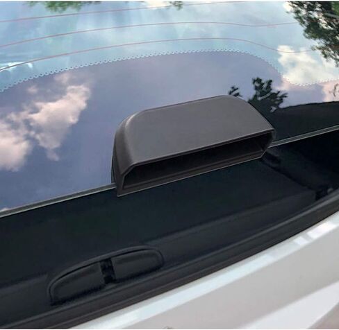 SHIFENG Compatible with Smart Fortwo 451 Black Car Rear Bumper Trunk Back Door Handle Sticker Auxiliary Knob Exterior Decoration Trim 2009-2014 in Saudi Arabia