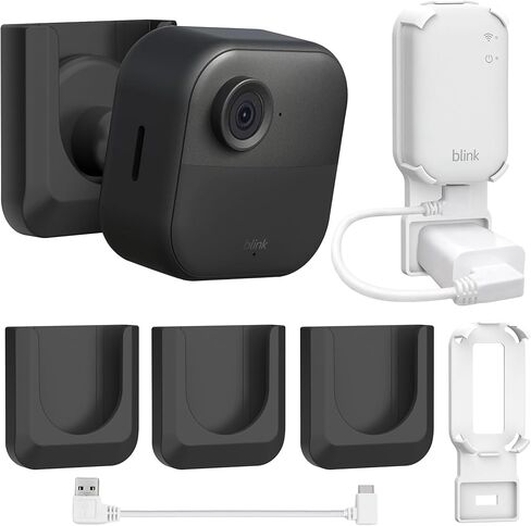 حامل كاميرا Blink Outdoor 4 مع حامل مخرج لوحدة مزامنة Blink 2، غطاء واقي وحامل قابل للتعديل 360 درجة للكاميرا Blink Wireless 4th للخارج لملحقات الكاميرا Blink (3 عبوات) in Kuwait