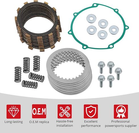 JAVIK Clutch Friction Plates Kit w/Gasket Fit for Yamaha WR250F YZ250F 2001-2013 5DH-16321-00-00 3XJ-16321-00-00 5XC-16321-00-00 5NL-16325-00-00 in Saudi Arabia
