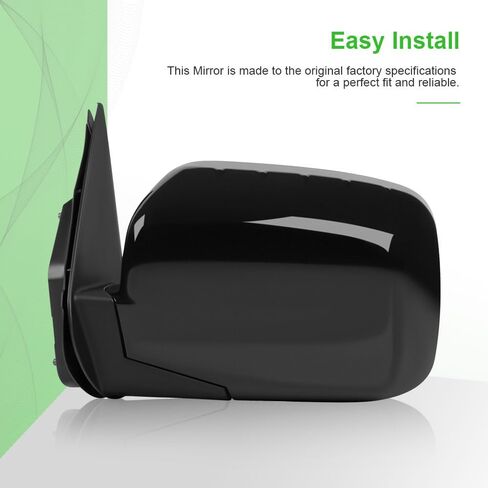 SCITOO Driver Side View Mirror Compatible with 2006-2007 For Honda RIDGELINE Power Manual Folding Black Left Outside Exterior Mirror HO1320229 76250SJCA11ZJ in Saudi Arabia