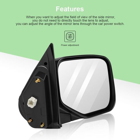 SCITOO Driver Side View Mirror Compatible with 2006-2007 For Honda RIDGELINE Power Manual Folding Black Left Outside Exterior Mirror HO1320229 76250SJCA11ZJ in Saudi Arabia