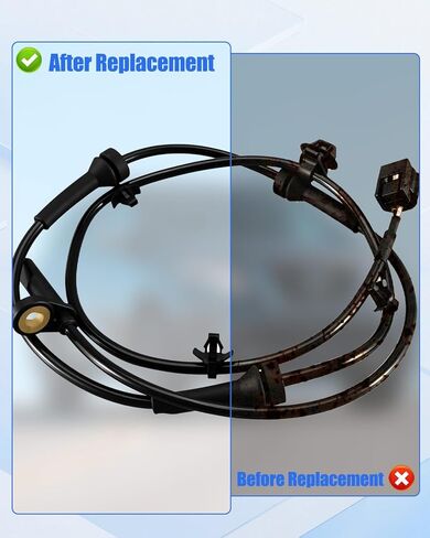 2Pcs Rear Left＆Right ABS Wheel Speed Sensor Fit for Infiniti QX60 2014-2019 Nissan Pathfinder L4 V6 2.5L 3.5L 2013-2020 Replace 47901-3JA0A 47900-3JA0A 47900-3JA0B in Saudi Arabia