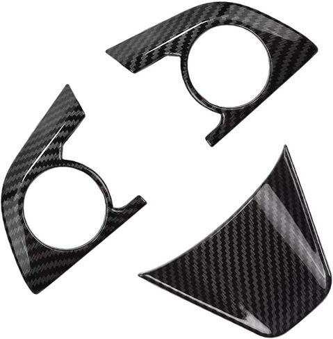 Carbon Fiber Color Steering Wheel Button Cover Sticker Interior Decoration Trim for Toyota Camry 2018-2024，for Toyota Avalon 2019-2022 Steering Wheel Frame Strip Button Panel Cover Trim in Saudi Arabia