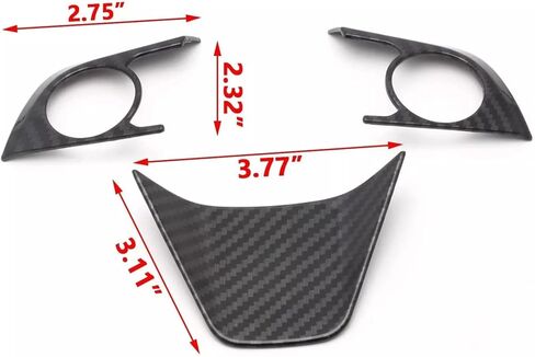 Carbon Fiber Color Steering Wheel Button Cover Sticker Interior Decoration Trim for Toyota Camry 2018-2024，for Toyota Avalon 2019-2022 Steering Wheel Frame Strip Button Panel Cover Trim in Saudi Arabia