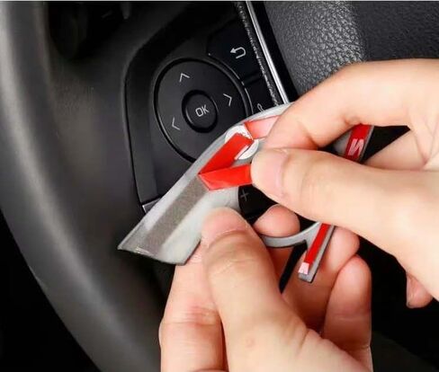 Carbon Fiber Color Steering Wheel Button Cover Sticker Interior Decoration Trim for Toyota Camry 2018-2024，for Toyota Avalon 2019-2022 Steering Wheel Frame Strip Button Panel Cover Trim in Saudi Arabia