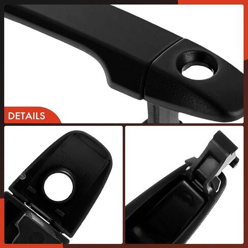 A-Premium Front Driver Side Exterior Door Handle Compatible with Subaru Outback 15-19, Forester, Impreza, Legacy, WRX STI & Toyota Prius, Sienna, Avalon & Scion tC, iQ, Textured Black in Saudi Arabia