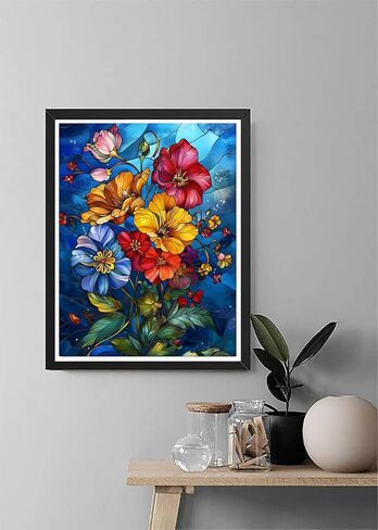 طلاء بالارقام للبالغين والنساء الافريقيات، لوحة زيتية ذاتية الصنع من الاكريليك بالارقام للاطفال والكبار والمبتدئين لتزيين حائط المنزل مقاس 16×20 انش in Kuwait