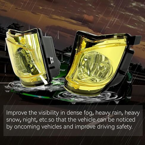 HECASA Pair Fog Lights Compatible with 2006-2010 Lexus IS250 IS350 Replacement for 8122153290 8121153290 LX2592106 LX2593106 Front Bumper Driving Fog Lamps Assembly LH & RH (Clear Lens) in Saudi Arabia