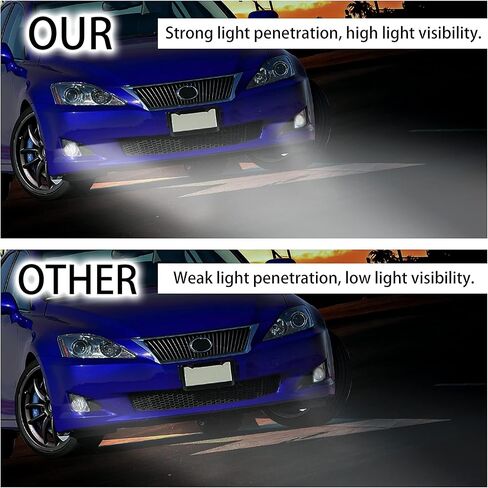 HECASA Pair Fog Lights Compatible with 2006-2010 Lexus IS250 IS350 Replacement for 8122153290 8121153290 LX2592106 LX2593106 Front Bumper Driving Fog Lamps Assembly LH & RH (Clear Lens) in Saudi Arabia
