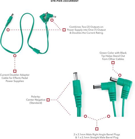 Gator Cases 5-Output Daisy Chain Power Adapter Cable with Female Input Barrel Plug (GTR-PWR-DC5F) in Saudi Arabia