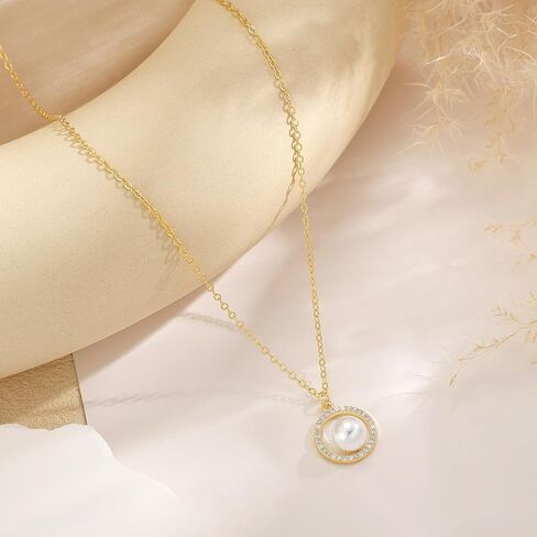 قلادة صليب للنساء: قلادة داينتي 14 قيراط من الذهب/الفضة/الذهب الوردي على شكل تاج مستدير، قلادة عصرية صغيرة مكعبة الزركونيوم، قلادة متقاطعة للنساء in Kuwait