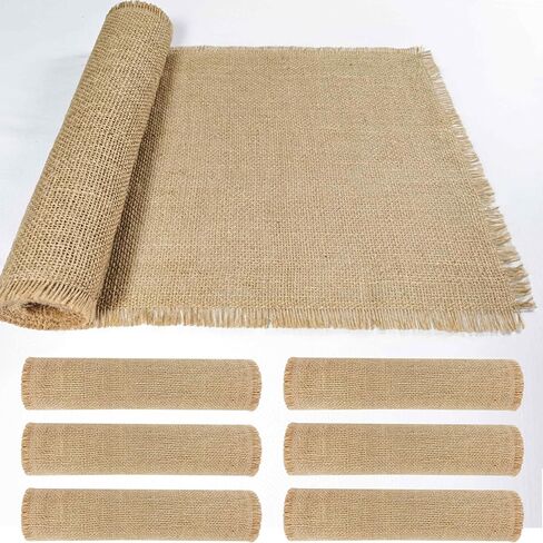 2 Pack 13 x 72 Inch Tassel Burlap Table Runners,Natural Rustic Jute Table Runner and Placemats Bulk for Western Wedding Table Decorations,Farmhouse Style Party,Holiday,Kitchen Table Decor Cover in Kuwait