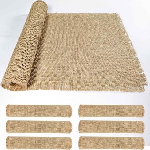 2 Pack 13 x 72 Inch Tassel Burlap Table Runners,Natural Rustic Jute Table Runner and Placemats Bulk for Western Wedding Table Decorations,Farmhouse Style Party,Holiday,Kitchen Table Decor Cover in Kuwait