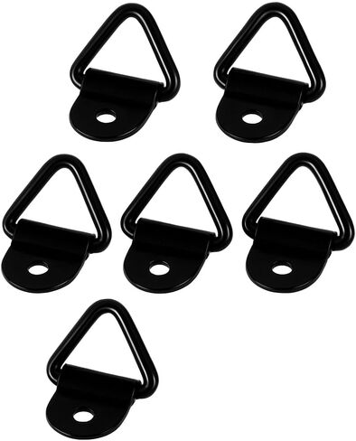 CAVO 10 PCS V-Ring Tie Down Anchors for Trailer, Pickup, Warehouse, Boat, Cargo Hooks, Black Heavy Duty Steel V Ring Anchor with Anti-Corrosion Coating, Trailer Accessories, Truck Bed Tie Downs in Saudi Arabia