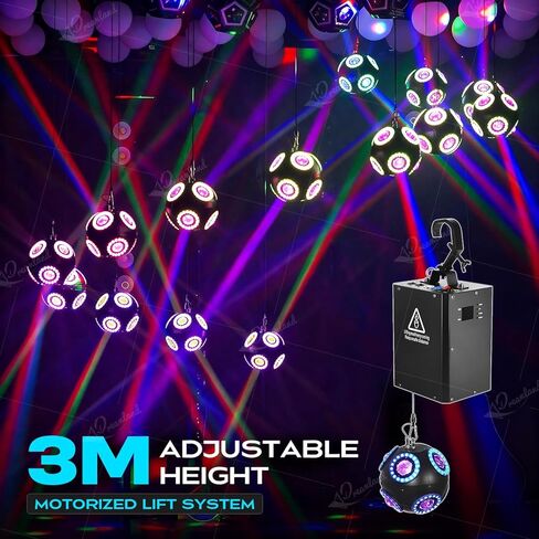 Dreamland LED Stage Par Lights 18x18W RGBWA+UV 6 in 1 Color Wash Strobe Effect LED DJ Disco Party Light with DMX Sound Auto Control Stage Lighting for Party DJ Disco Club Wedding Church Stage in Saudi Arabia