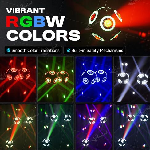 Dreamland LED Stage Par Lights 18x18W RGBWA+UV 6 in 1 Color Wash Strobe Effect LED DJ Disco Party Light with DMX Sound Auto Control Stage Lighting for Party DJ Disco Club Wedding Church Stage in Saudi Arabia