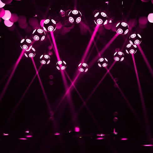Dreamland LED Stage Par Lights 18x18W RGBWA+UV 6 in 1 Color Wash Strobe Effect LED DJ Disco Party Light with DMX Sound Auto Control Stage Lighting for Party DJ Disco Club Wedding Church Stage in Saudi Arabia