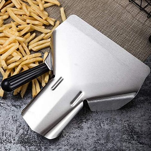 مغرفة الفشار، مغرفة قلي فرنسية من الفولاذ المقاوم للصدأ، مغرفة للحلويات، مغرفة للوجبات الخفيفة والحلويات والسلع الجافة بالثلج in Kuwait