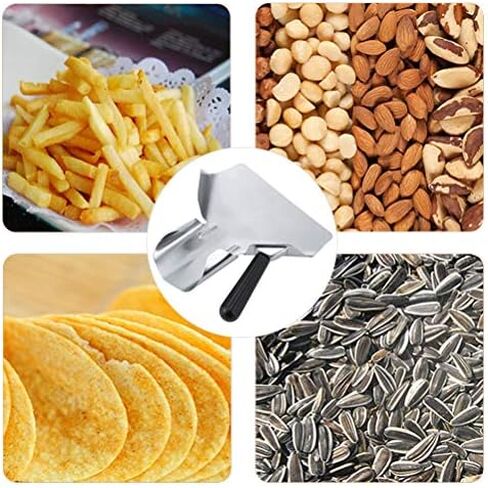 مغرفة الفشار، مغرفة قلي فرنسية من الفولاذ المقاوم للصدأ، مغرفة للحلويات، مغرفة للوجبات الخفيفة والحلويات والسلع الجافة بالثلج in Kuwait