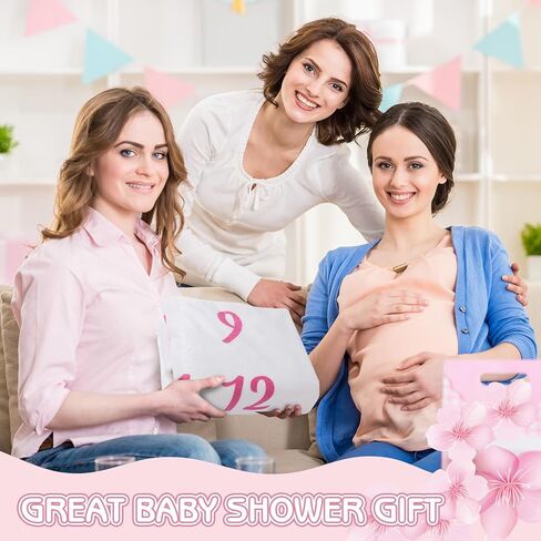 Floral Baby Milestone Blanket for Baby Girls, Boho Baby Monthly Milestone Blanket, Baby Age Milestone Blanket Baby Growth Blanket Photo Blanket with Bow Headband, Frames, Wooden Signs in Kuwait