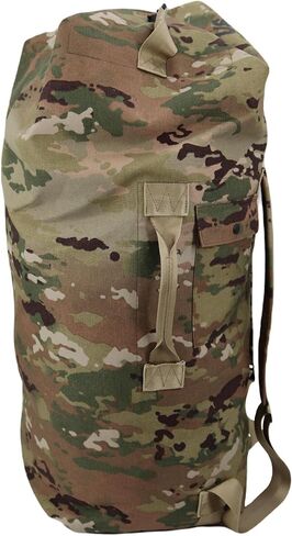 US Army GI Genuine Military Issue Duffle Bag Cordura Nylon 2 Carrying Straps Backpack Sea Bag Bug out Bag Olive Drab (OD Green) in Saudi Arabia