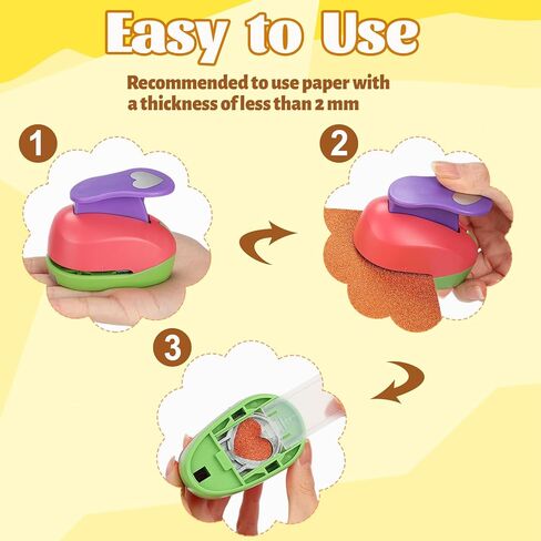 6 قطع من ثقوب الحرف اليدوية الملونة من ريجيلت مع 10 أوراق بطاقات لامعة، مجموعة خرامة ورق القصاصات المزخرفة، مجموعة ثقوب ورقية مختلفة الشكل للوازم المكتبية (6 قطع - أشكال مختلفة) in Kuwait