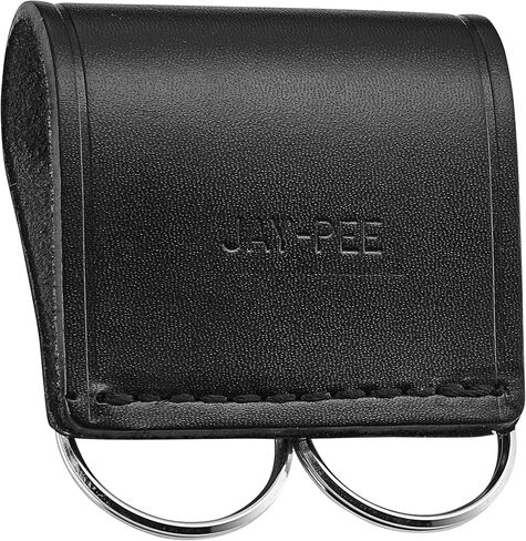 Metal Key Ring Holder on Leather Belt Loop Mount Slide-On fits up to 2.25" wide Duty Belts Chrome Hardware in Saudi Arabia