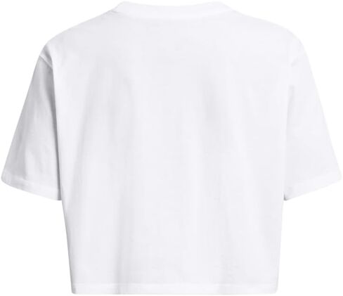 Under Armour Women's UA Campus Boxy Crop Short Sleeve T-Shirt (Small, Blue Teal) in Saudi Arabia