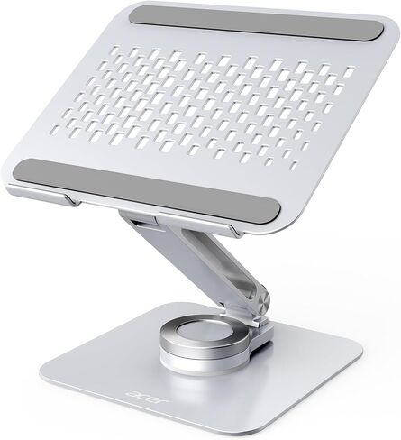 acer Dual Vertical Laptop Stand, Upright Desktop Stand Holder with Adjustable Dock (Up to 15.7''), Aluminum Laptop Rack Storage Desk Organizer for Tablet, MacBook/Samsung/HP/Dell/Chrome Book in Saudi Arabia