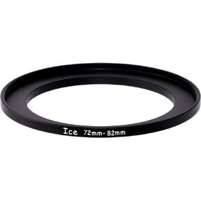 ICE 72mm to 82mm Conventional Step Up Filter Ring Adapter