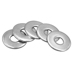 Stainless Steel Flat Washers,1/4" ID X 1/2" OD Fender Flat Washer Plain Finish (Pack of 120)