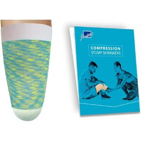 JianiMed Prosthetic Stump Shrinkers–Above Knee, 35cm, Compression, 20-30, Amputee Socks, Space Dyed, Taiwan Excellence XL