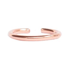 Rose Gold Smooth Thick 16 Gauge Ear Cuff - For Pierced or Non Pierced - Pink Gold Ear Wrap Piercing Smooth Design 14K Rose Gold Filled 16g 10MM