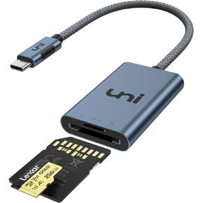 uni USB-C SD 4.0 Card Reader, UHS-II SD Card Adapter, High Speed Memory Card Reader for Micro SD, SD, SDXC, SDHC, RS-MMC, SD Card Reader Type-C Compatible with MacBook Pro/Air, Laptop, Tablet, etc