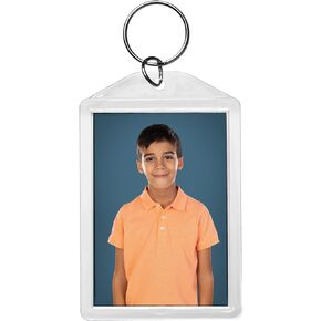 Snapins 2" x 2.875" Clear Acrylic Photo Keychains