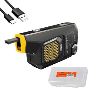 Nitecore BlowerBaby BB2 USB-C منفاخ الهواء الإلكتروني القابل لإعادة الشحن للكاميرا ولوحة المفاتيح وتنظيف الكمبيوتر المحمول مع منظم كابل Lumentac (أحدث دفعة)