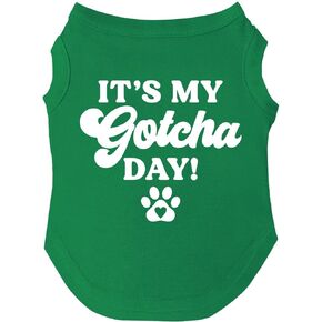 It's My Gotcha Day Dog Tee Shirt Sizes for Puppies, Toys, and Large Breeds (Assorted Colors) (Royal, 3X-Large)