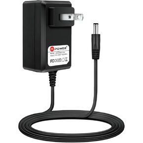 PKPOWER 9V AC DC Adapter Replacement for Innovative Technology ITVS-550 ITVS-550BT ITVS-550BT-RD ITVS-550BT-BR Nostalgic 3-Speed Vintage Suitcase Turntable 9VDC Power Supply Cord Charger