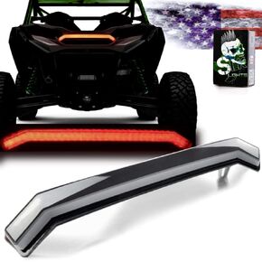 SLK-Lights RZR XP أضواء فانغ مدخنة وإضاءة خلفية مركزية مدخنة، مصباح خلفي مركزي خلفي OEM بديل لـ Polaris RZR XP 1000 Turbo Sportsman 1000 XP 2019 2020 2021 (حزمة الدخان/الدخان)