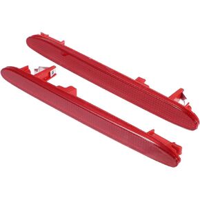 A ABSOPRO Car Rear Left Right Bumper Reflector 33555-SEA-013 33505-SEA-013 for Honda CR-V EX LX SE 2005-2006 Plastic Red (Set of 2)