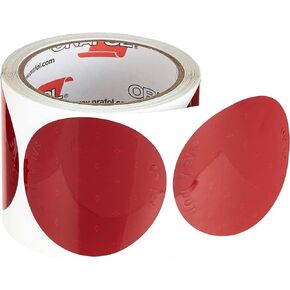 Buyers Products 5623000 3 Inch Round Dot Stick-On Reflectors, Red