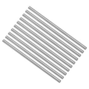 CoCud Round Steel Rod, 2.4mm Diameter 60mm Length, High Speed Steel Bar Stock Craft DIY Tool - (Applications: for Drill Lathes Boring Machine), 10-Pieces
